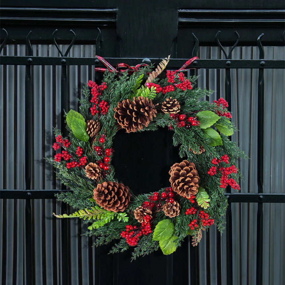 Fresh Holiday Red Berry Wreath