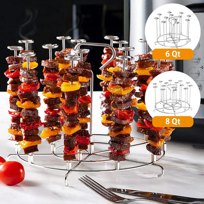 Compact Air Fryer Kebab Grill Stand