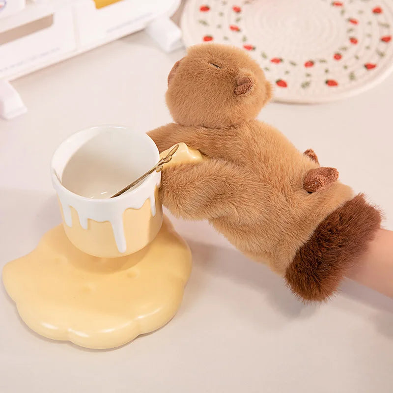 Cozy Plush Kid's Fun Animal Gloves