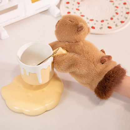 Cozy Plush Kid's Fun Animal Gloves