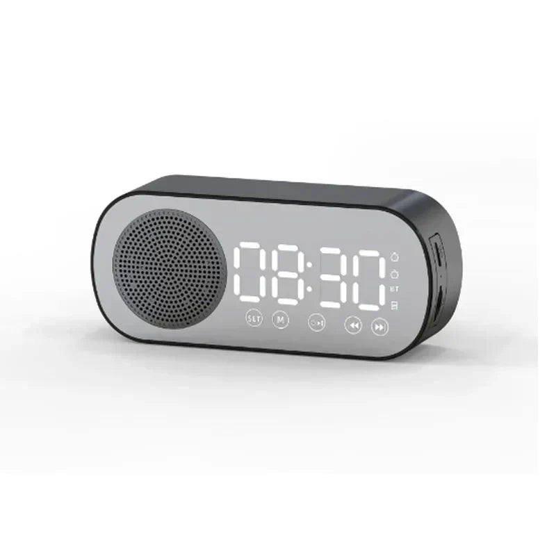 Compact Wireless Alarm Clock with Bluetooth Speaker - Yeezlab