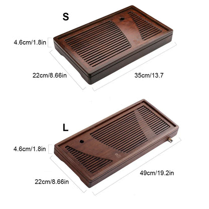 Natural Bamboo Wooden Tea Serving Tray