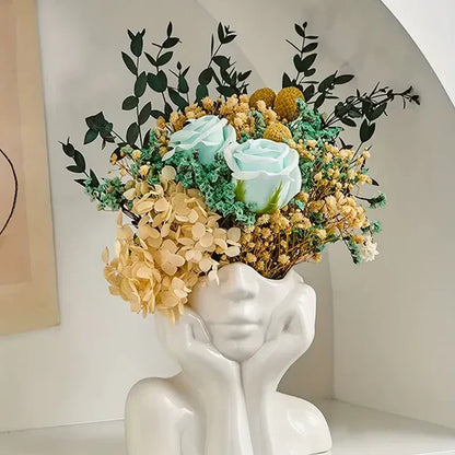 Modern Artistic Face Vase for Chic Home Decor