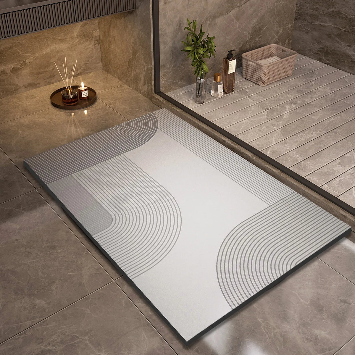 Soft Grip Anti-slip Bath Rug Quick Dry Shower Mat