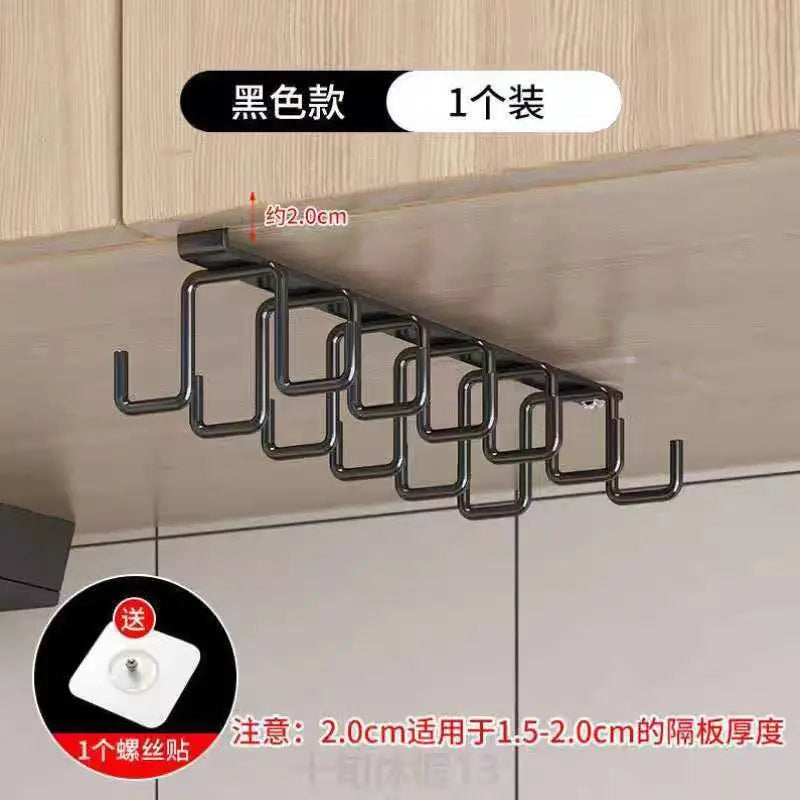 Sturdy Wall Mount Iron Hooks for Kitchen & Coat