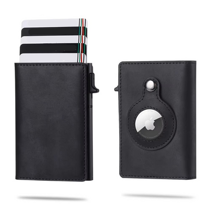 Slim RFID Leather Wallet with Card Slot & Tracker Pocket - Yeezlab