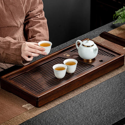 Natural Bamboo Wooden Tea Serving Tray
