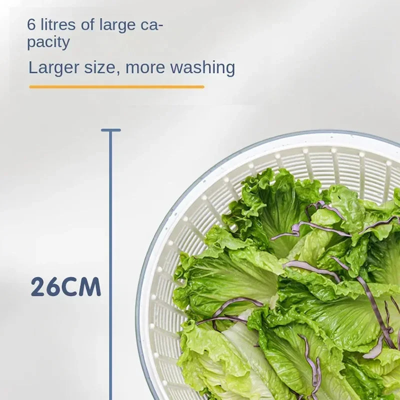 Space Saving Easy Spin Salad Dryer Bowl