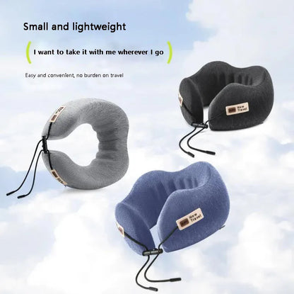 Contour Memory Foam Neck Travel Pillow with Storage