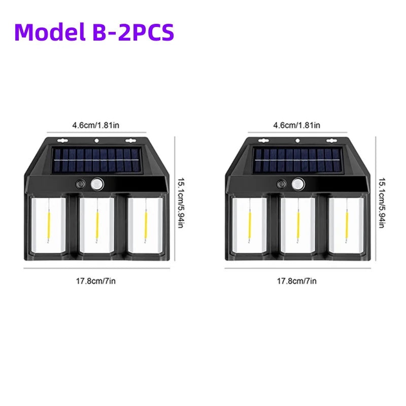 Outdoor Security LED Solar Wall Light