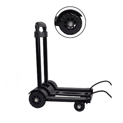 Compact Folding Dolly with 2 or 4 Wheels Adjustable Handle