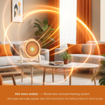 Compact 1000W Electric Space Heater with Safety Switch