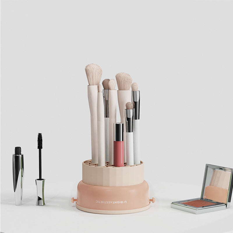 Portable Makeup Brush Holder Case