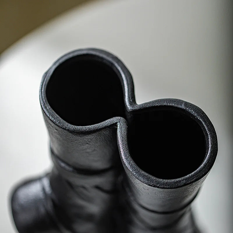 Elegant Dance Inspired Ceramic Vase