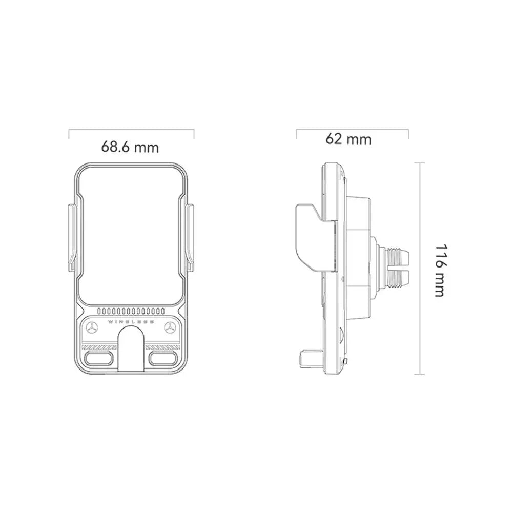 Easy Fit Wireless Car Phone Charging Mount