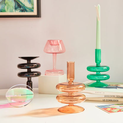 Unique Geometric Metal Candle Holders