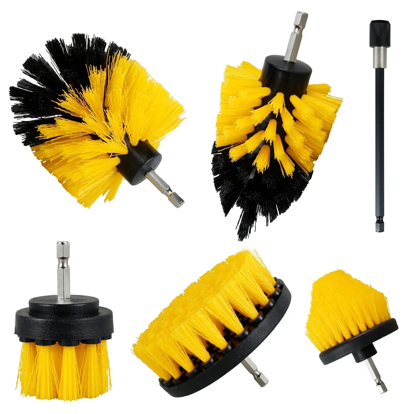 Powerful Drill Brush Cleaning Kit 5 Piece Set - Yeezlab