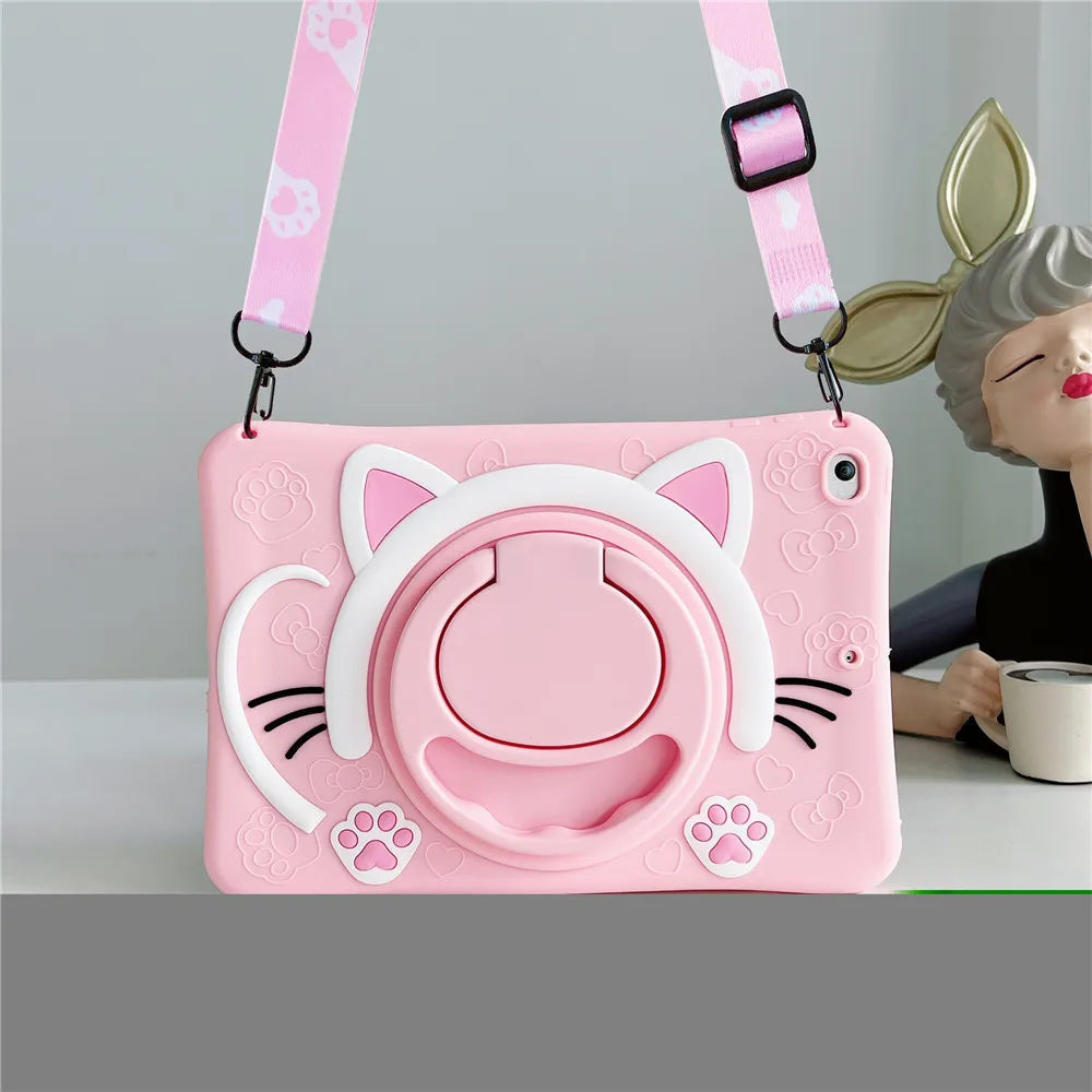 Fun Kids iPad Clear Protective Case Stand
