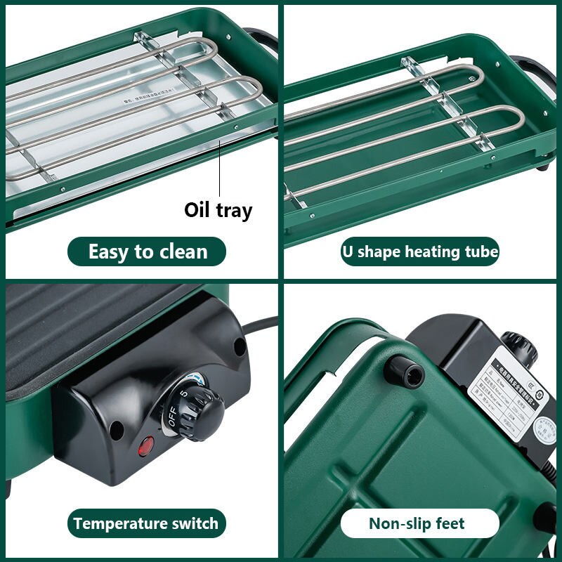 Non-Stick Compact Electric BBQ Grill