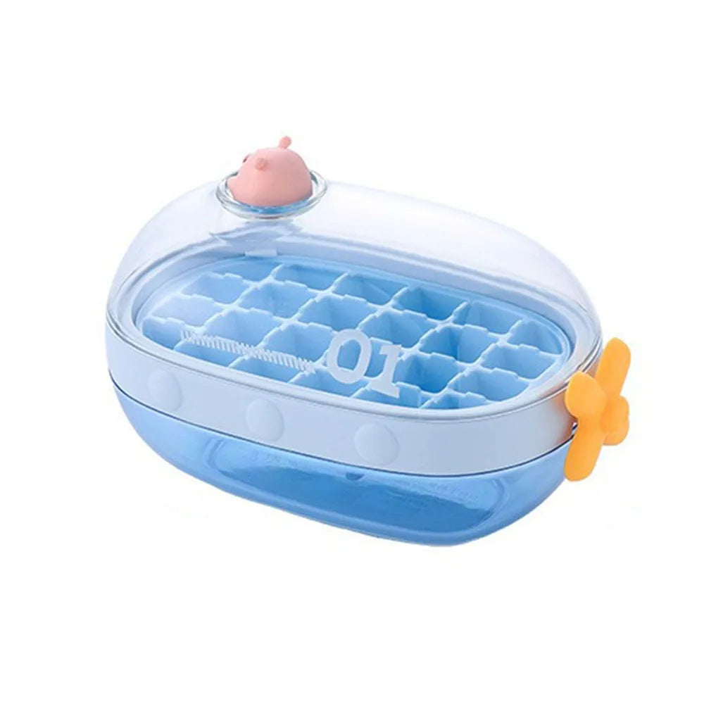 Fun Colorful Ice Cube Tray with Rotating Knob - Yeezlab
