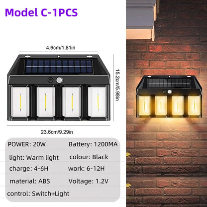 Outdoor Security LED Solar Wall Light