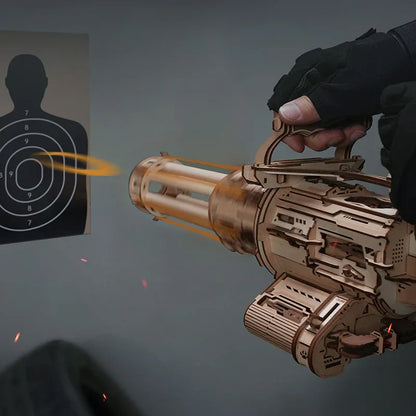 3D Wooden Toy Blaster Puzzle Gun