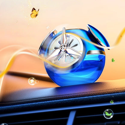 Car Air Freshener with Rotating Perfume Dispenser