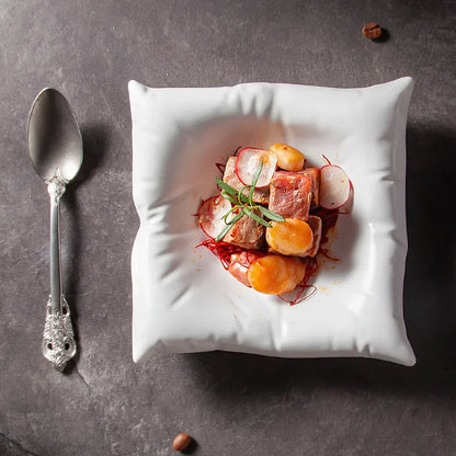 Stylish Ceramic Decorative Square Dinner Plate