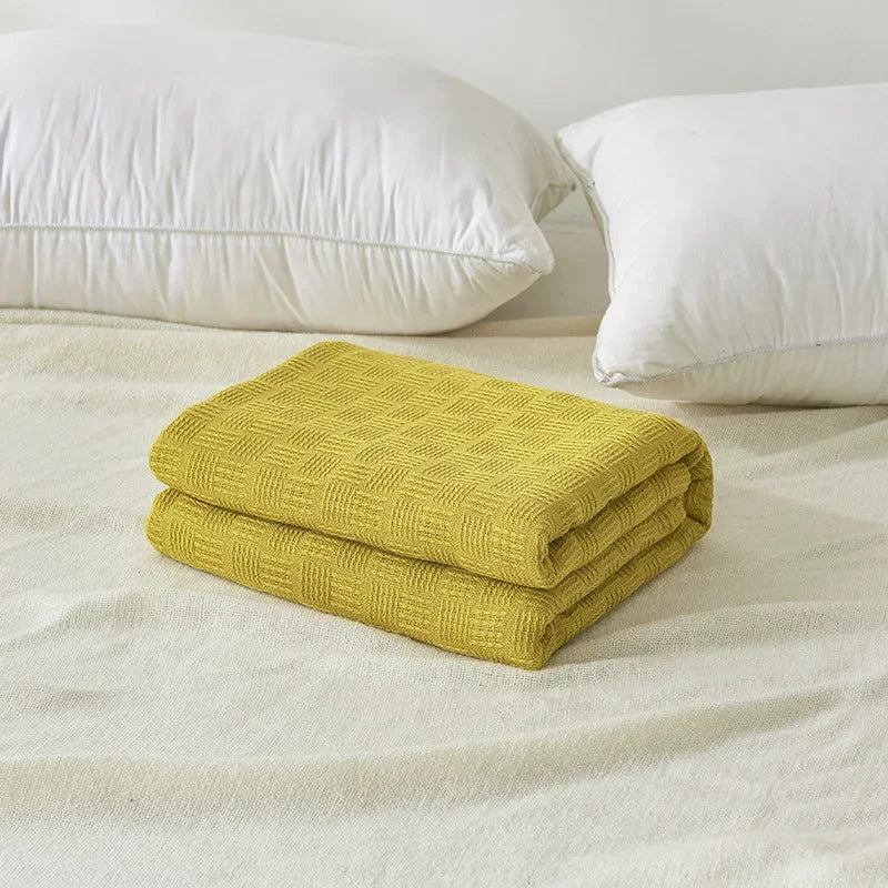 Soft Cotton Throw Blanket for Home Decor