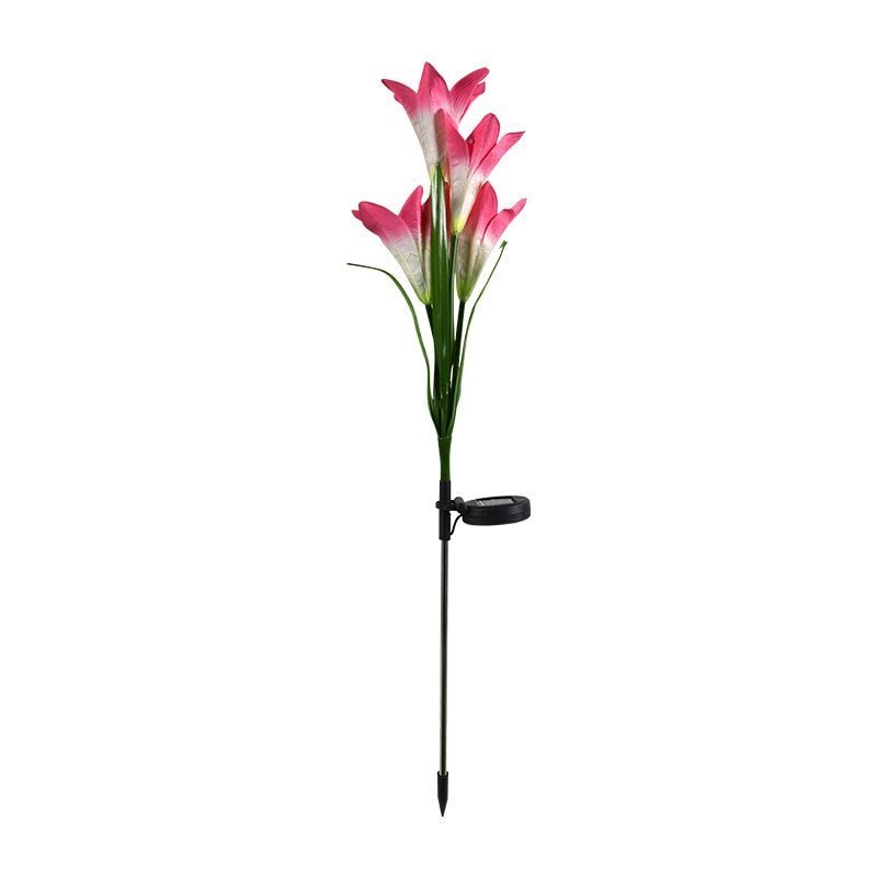 Solar Powered Garden Flower Lamp