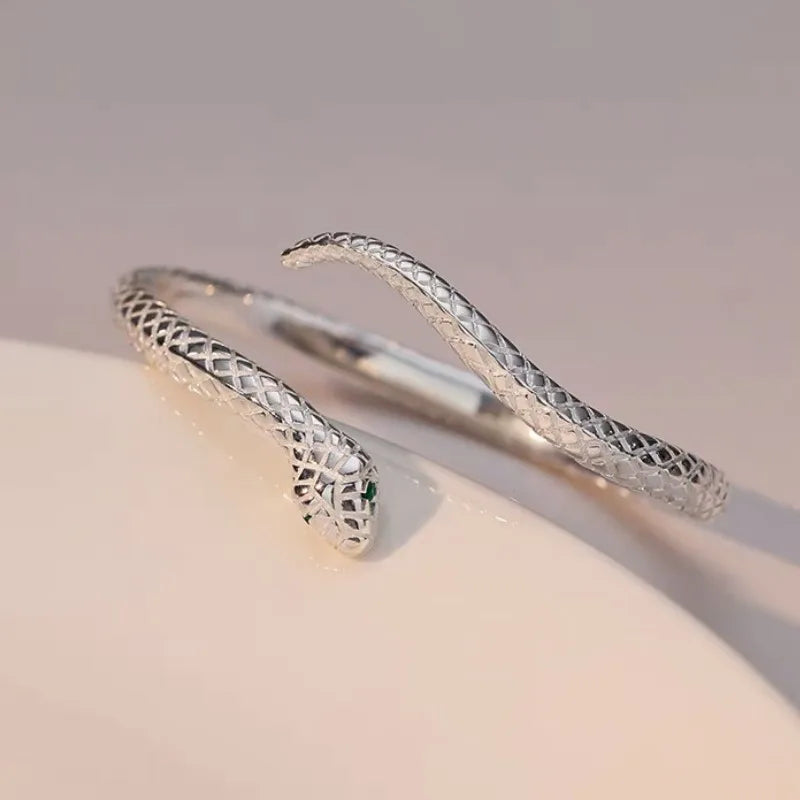 Fashionable Snake Chain Open Bangle Bracelet