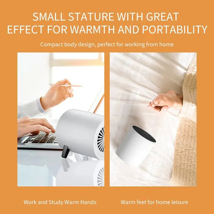 Compact Space Heater 600W Fast Warmth Low Energy