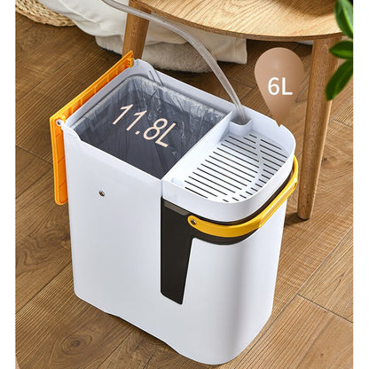 Dual Compartment Kitchen Trash Recycling Bin
