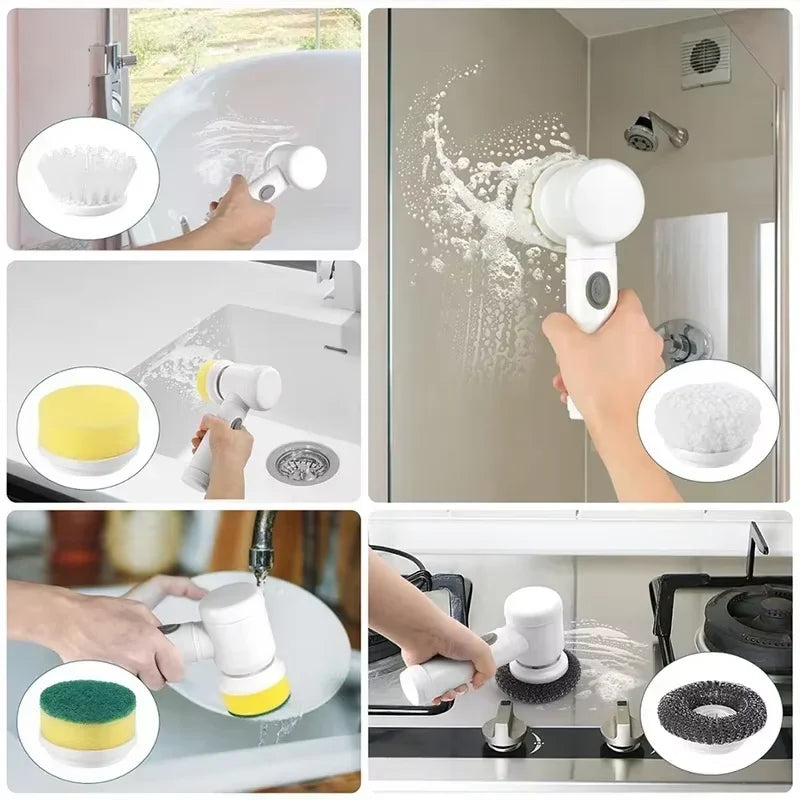Powerful Cordless Bathroom Cleaner Scrubber