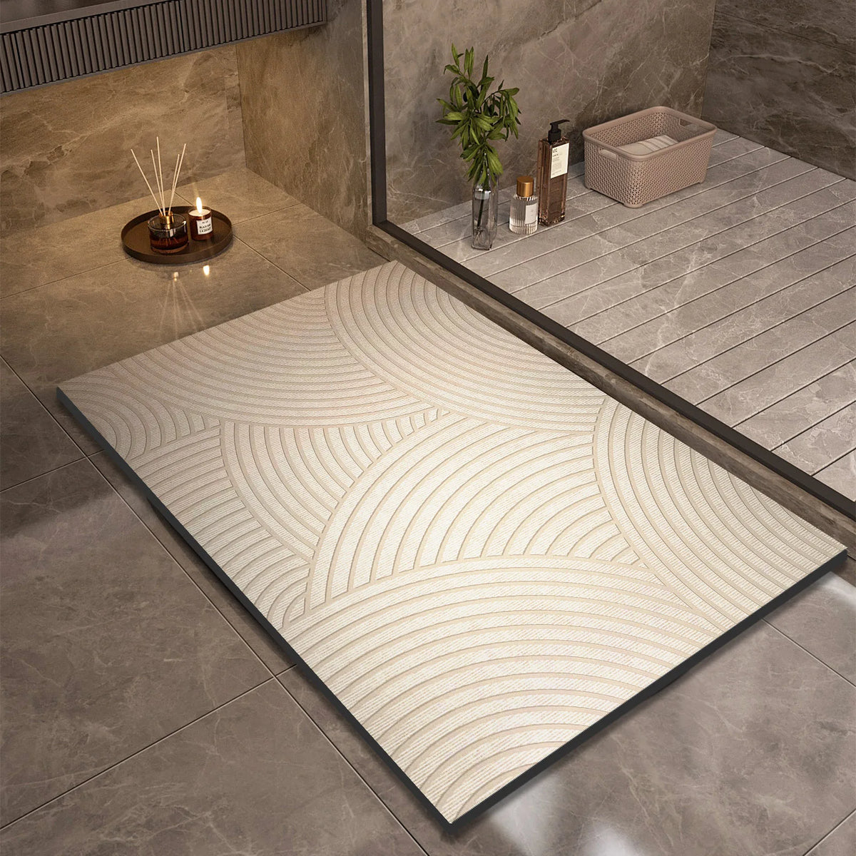 Soft Grip Anti-slip Bath Rug Quick Dry Shower Mat
