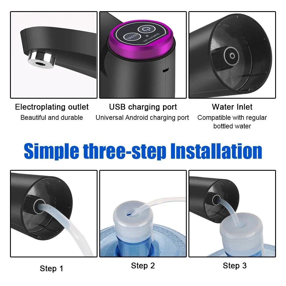 Automatic Water Dispenser with Touch Control and USB