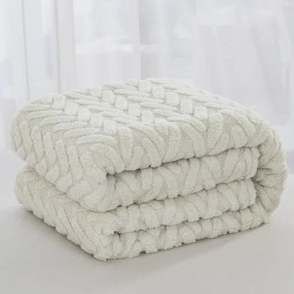 Warm Plush Fleece Throw Blanket for Winter