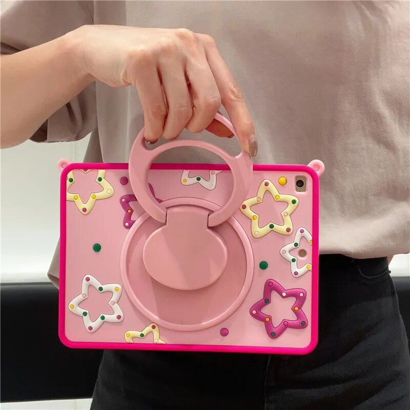Fun Kids iPad Clear Protective Case Stand