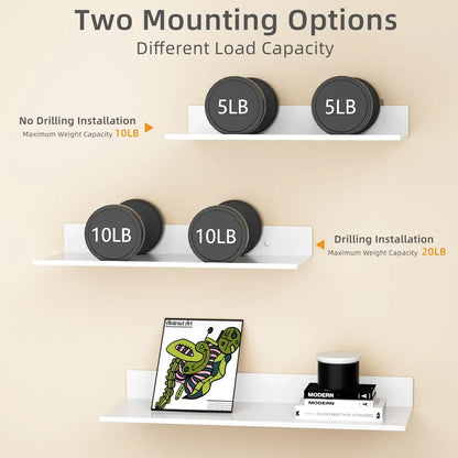 Modern Metal Floating Wall Shelf