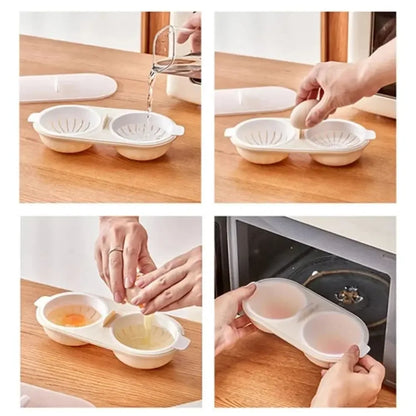 Easy Use 2 Egg Microwave Cooker