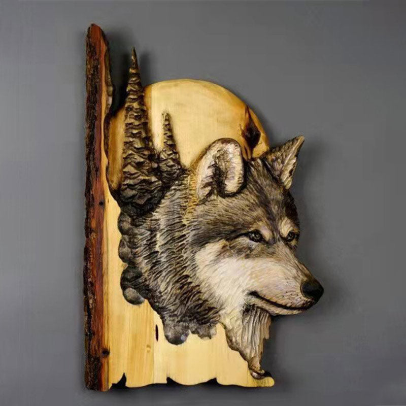 Unique Wooden Animal Figurine Home Decor