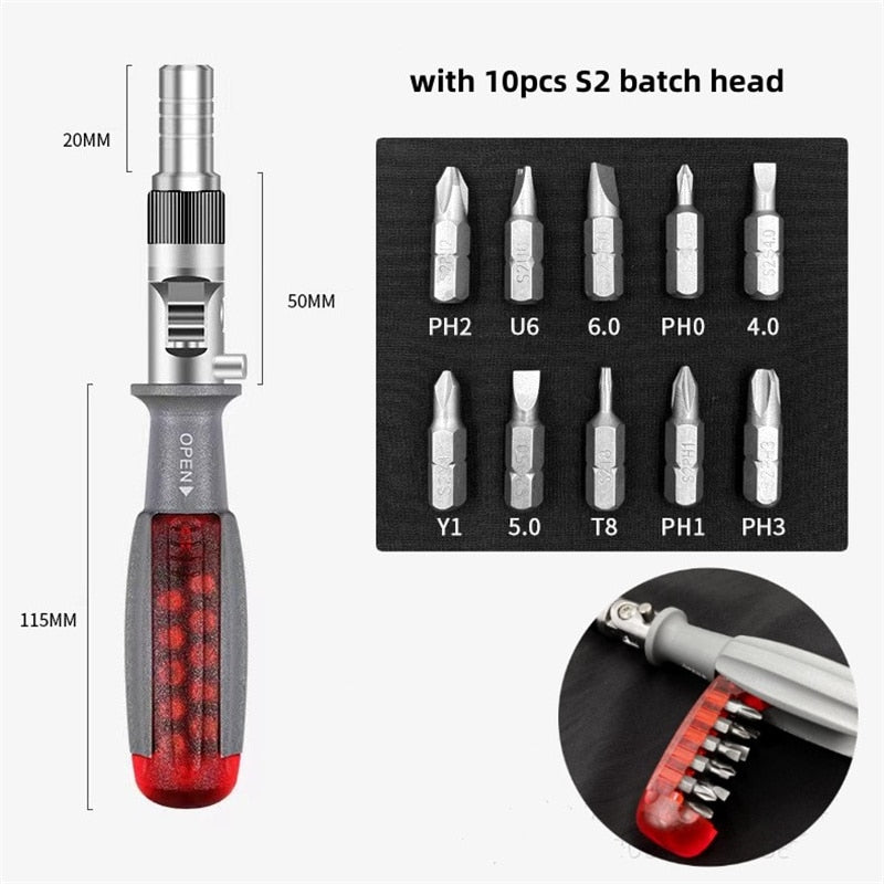 Adjustable Multi Tool Pocket Screwdriver Set - Yeezlab