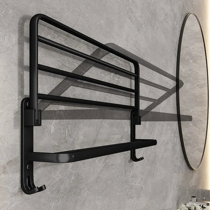 Compact Folding Aluminum Towel Stand