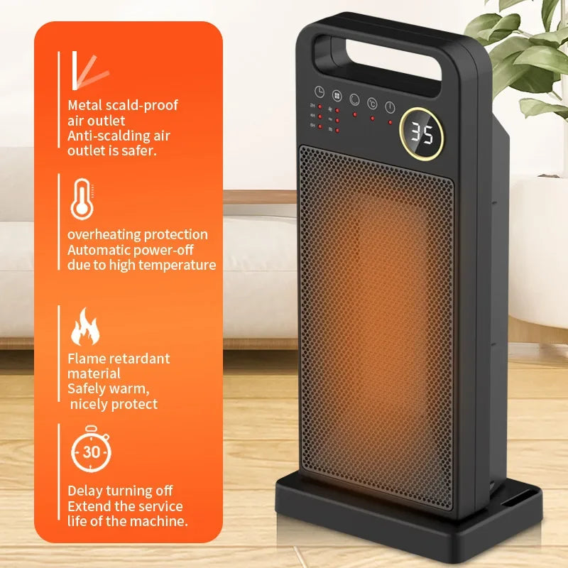 Powerful 2000W Digital Space Heater with Remote