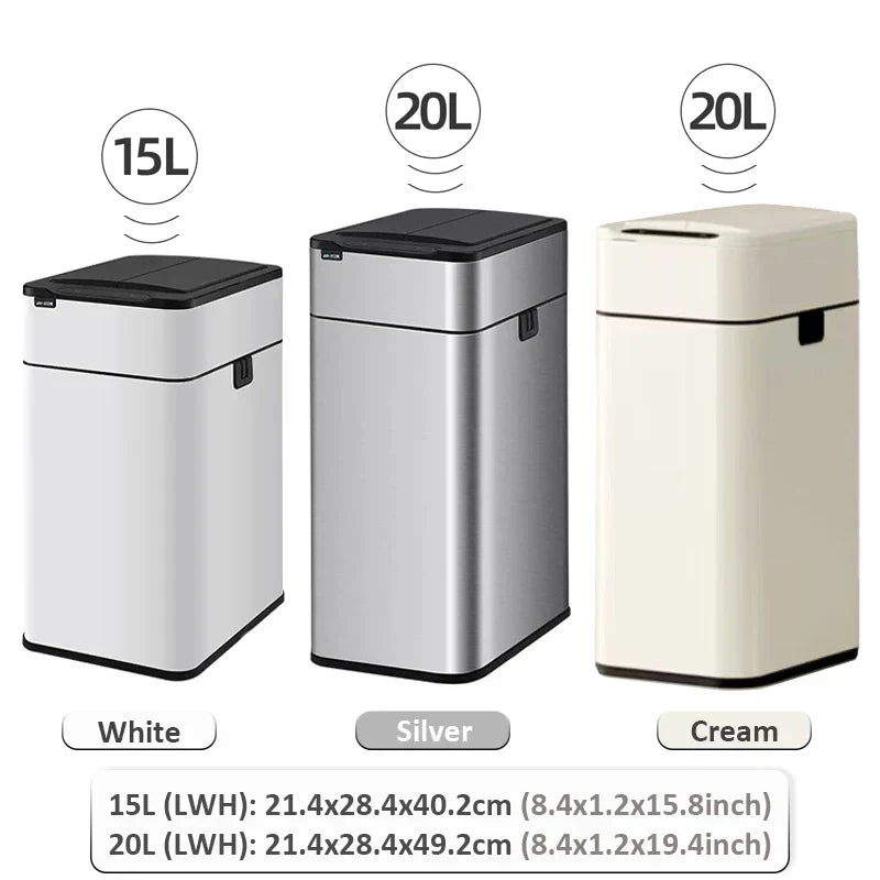 Touchless Stainless Steel Sensor Trash Can