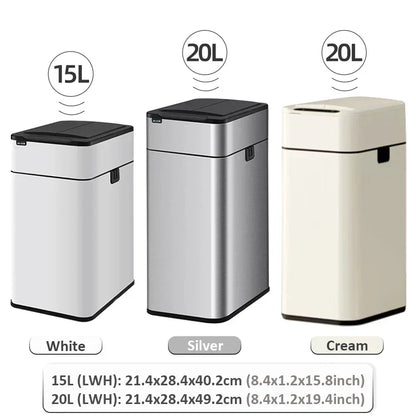 Touchless Stainless Steel Sensor Trash Can
