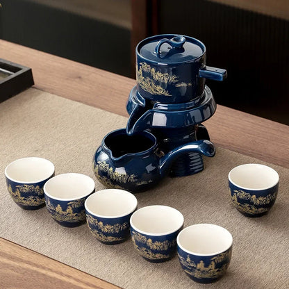 Luxury Chinese Ceramic Dragon Tea Set