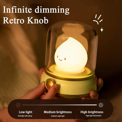 Vintage Style LED Nightlight Warm USB Lamp