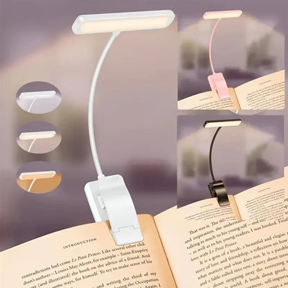 Portable LED Clip Lamp with Adjustable Brightness
