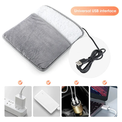 Cozy Electric Foot Warmer Mat with Soft Flannel